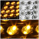 D-Motoring - Headlights - LED DRL+Corner - Chrome Housing - Projector - Plug-n-Play - Pair - 98-01 Audi A6 / A6 Quattro - 3