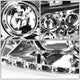 D-Motoring - Headlights - LED DRL+Corner - Chrome Housing - Projector - Plug-n-Play - Pair - 98-01 Audi A6 / A6 Quattro - 4