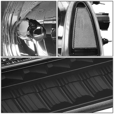 D-Motoring - Headlights - LED DRL+Corner - Black Housing - Plug-n-Play - Pair - Ford F-250 / F-350 / Excursion - 3