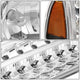 D-Motoring - Headlights - LED DRL+Corner - Chrome Housing - Amber Corner - Plug-n-Play - Pair - Ford F-250 / F-350 / Excursion - 3