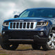 D-Motoring - 11-13 Jeep Grand Cherokee Headlights - LED DRL+Signal - Clear Lens - Amber Corner - Projector - Plug-n-Play - Pair - 7