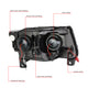 D-Motoring - 11-13 Jeep Grand Cherokee Headlights - LED DRL+Signal - Clear Lens - Amber Corner - Projector - Plug-n-Play - Pair - 6