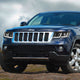 D-Motoring - 11-13 Jeep Grand Cherokee Headlights - LED DRL+Signal - Clear Lens - Clear Corner - Projector - Plug-n-Play - Pair - 7