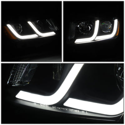 D-Motoring - 14-16 Jeep Grand Cherokee Headlights - LED DRL - Clear Lens - Amber Corner - Projector - Plug-n-Play - Pair - 3