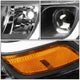D-Motoring - 14-16 Jeep Grand Cherokee Headlights - LED DRL - Clear Lens - Amber Corner - Projector - Plug-n-Play - Pair - 4