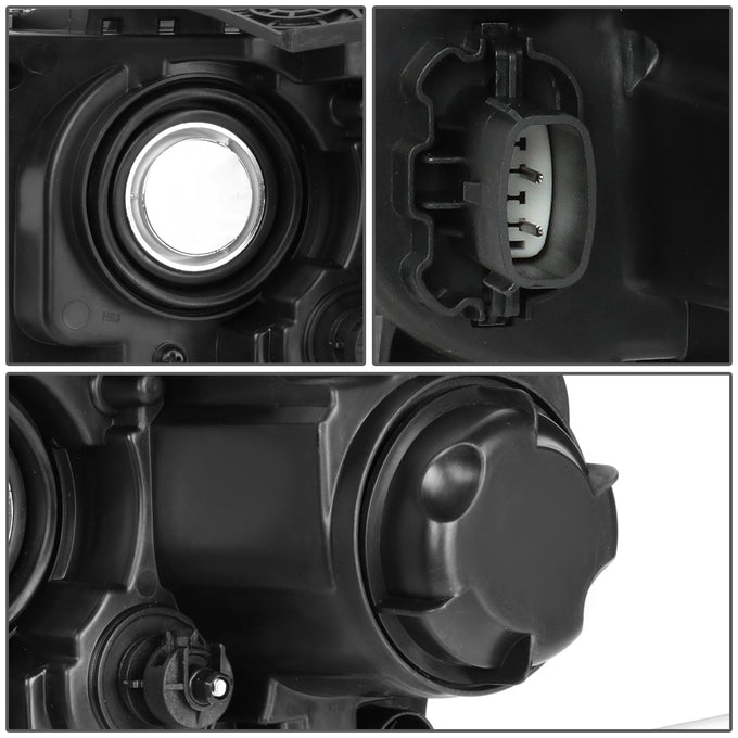 D-Motoring - 14-16 Jeep Grand Cherokee Headlights - LED DRL - Clear Lens - Amber Corner - Projector - Plug-n-Play - Pair - 5
