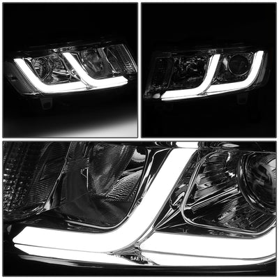 D-Motoring - 14-16 Jeep Grand Cherokee Headlights - LED DRL - Clear Lens - Clear Corner - Projector - Plug-n-Play - Pair - 3