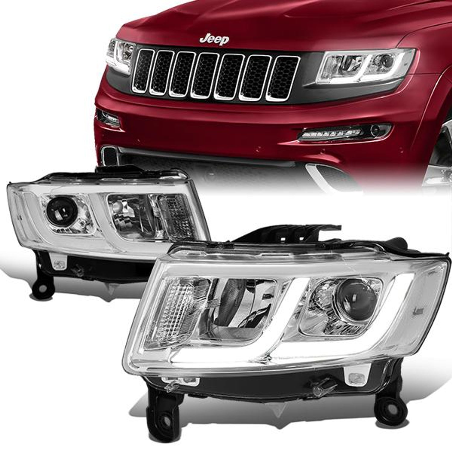 14-16-jeep-grand-cherokee-headlights-led-drl-clear-lens-clear-corner-projector-plug-n-play-pair-hl-hpl-jgc14-ch-cl1 - 1