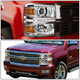D-Motoring - Headlights - LED DRL - Chrome Housing - Amber Corner - Projector - Pair - Chevrolet Silverado 1500 - 6