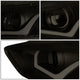 D-Motoring - Headlights - LED Halo - Black Housing - Smoked Lens - Clear Corner - Projector - Plug-n-Play - Pair - 15-17 Ford Focus - 4