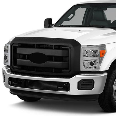 11-16 Ford F-250 F-350 F-450 F-550 Super Duty Headlights - LED E-Bar DRL - Front Bumper - Clear Lens - Amber Corner - Projector - Pair - HL-HPL-LED-FSU13-CH-AM-T2 - 9