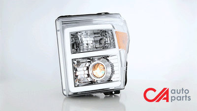 11-16-ford-f-250-f-350-f-450-f-550-super-duty-headlights-led-e-bar-drl-front-bumper-clear-lens-amber-corner-projector-pair-hl-hpl-led-fsu13-ch-am-t2 - 3