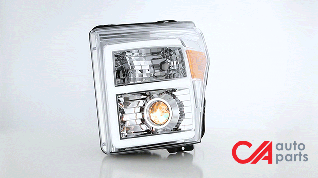 11-16-ford-f-250-f-350-f-450-f-550-super-duty-headlights-led-e-bar-drl-front-bumper-clear-lens-amber-corner-projector-pair-hl-hpl-led-fsu13-ch-am-t2 - 3