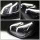 D-Motoring - Headlights - LED DRL+Signal - Black Housing - Clear Lens - Projector - Plug-n-Play - Pair - Mercedes S350 / S430 / S500 / S55 AMG / S600 / S65 AMG - 4