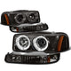 D-Motoring - Headlights - Smoked Lens - Amber Corner - Projector - Plug-n-Play - Pair - 99-06 Sierra / Yukon - 1