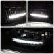 D-Motoring - Headlights - LED DRL - Black Housing - Amber Corner - Projector - Plug-n-Play - Pair - 11-13 Toyota Highlander - 2