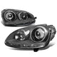 D-Motoring - Headlights - Black Housing - Projector - Plug-n-Play - Pair - Volkswagen Jetta / Rabbit / Golf / GTI / Bora - 1