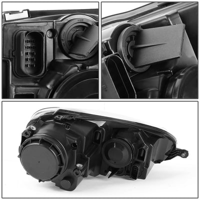 D-Motoring - Headlights - Black Housing - Projector - Plug-n-Play - Pair - Volkswagen Jetta / Rabbit / Golf / GTI / Bora - 4