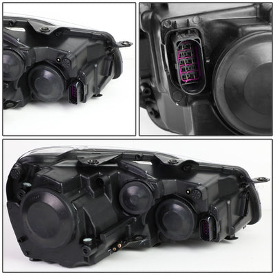 D-Motoring - Headlights - LED DRL - Black Housing - Projector - Plug-n-Play - Pair - Volkswagen Golf / GTI - 5