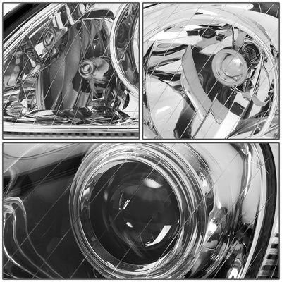 D-Motoring - Headlights - Chrome Housing - Projector - Plug-n-Play - Pair - Mercedes Benz S350 / S430 / S500 / S600 / S55 / S65 AMG - 3