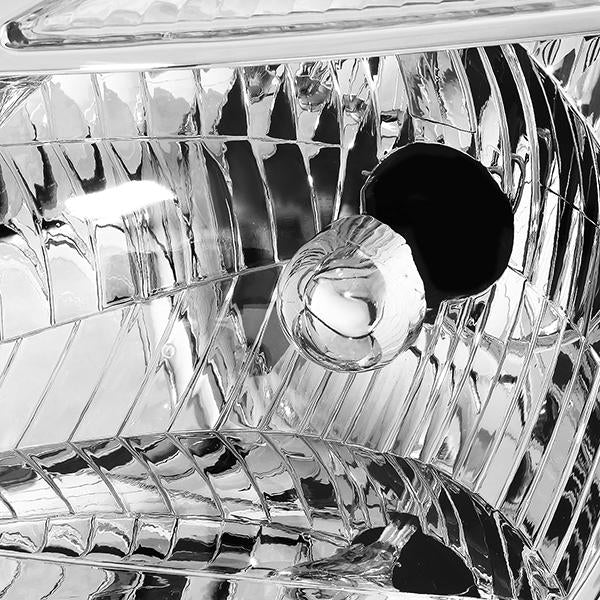 06-08 Kia Rio 5 Headlights - Chrome/Clear - Pair - HL-KRIO06-CH-CL1 - 3