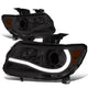 D-Motoring - Headlights - LED DRL U-Strip - Smoked Lens - Amber Corner - Projector - Plug-n-Play - Pair - 15-17 Chevy Colorado - 1