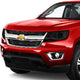 D-Motoring - Headlights - LED DRL U-Strip - Smoked Lens - Amber Corner - Projector - Plug-n-Play - Pair - 15-17 Chevy Colorado - 4