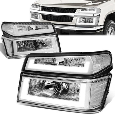 led-drl-04-12-colorado-canyon-headlights-bumper-lamps-chrome-housing-clear-corner-hl-lb-ccol044p-ch-cl1 - 1