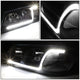 D-Motoring - Headlights - LED DRL - Black Housing - Clear Corner - Plug-n-Play - Pair - 00-05 Chevy Impala - 4