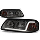 D-Motoring - Headlights - LED DRL - Smoked Lens - Amber Corner - Plug-n-Play - Pair - 00-05 Chevy Impala - 1