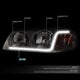 D-Motoring - Headlights - LED DRL - Smoked Lens - Amber Corner - Plug-n-Play - Pair - 00-05 Chevy Impala - 3