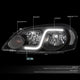 D-Motoring - Headlights - LED DRL - Black Housing - Clear Corner - Plug-n-Play - Pair - Chevy Monte Carlo / Impala / Impala Limited - 3