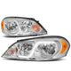 D-Motoring - Headlights - LED DRL - Chrome Housing - Clear Lens - Amber Corner - Plug-n-Play - Pair - Chevy Monte Carlo / Impala / Impala Limited - 1