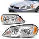 06-16 Chevy Monte Carlo Impala Impala Limited Headlights - LED DRL - Chrome Housing - Clear Lens - Amber Corner - Plug-n-Play - Pair