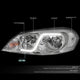 D-Motoring - Headlights - LED DRL - Chrome Housing - Clear Lens - Clear Corner - Plug-n-Play - Pair - Chevy Monte Carlo / Impala / Impala Limited - 3