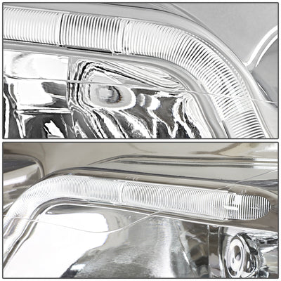 D-Motoring - Headlights - LED DRL - Chrome Housing - Clear Lens - Clear Corner - Plug-n-Play - Pair - Chevy Monte Carlo / Impala / Impala Limited - 5