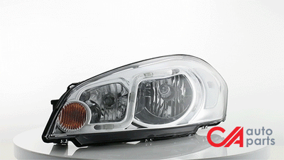 D-Motoring - Headlights - LED DRL - Chrome Housing - Clear Lens - Clear Corner - Plug-n-Play - Pair - Chevy Monte Carlo / Impala / Impala Limited - 2