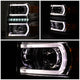 D-Motoring - Headlights - LED DRL+U Halo - Smoked Lens - Amber Corner - Plug-n-Play - Pair - 14-15 Chevrolet Silverado 1500 - 3