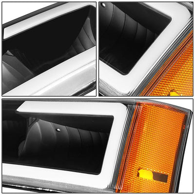 led-drl-03-07-chevy-silverado-1500-2500-3500-avalanche-headlights-bumper-lamps-hl-lb-csil03-bk-am - 5