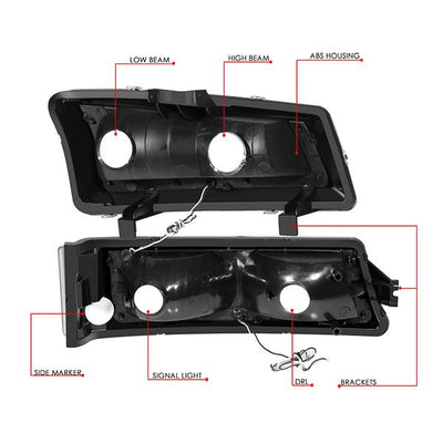led-drl-03-07-chevy-silverado-1500-2500-3500-avalanche-headlights-bumper-lamps-hl-lb-csil03-bk-am - 9