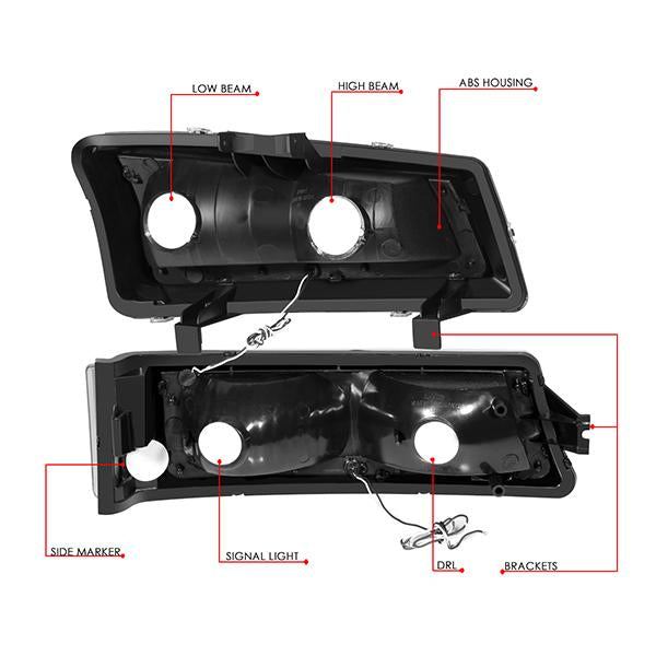 led-drl-03-07-chevy-silverado-1500-2500-3500-avalanche-headlights-bumper-lamps-hl-lb-csil03-bk-am - 9