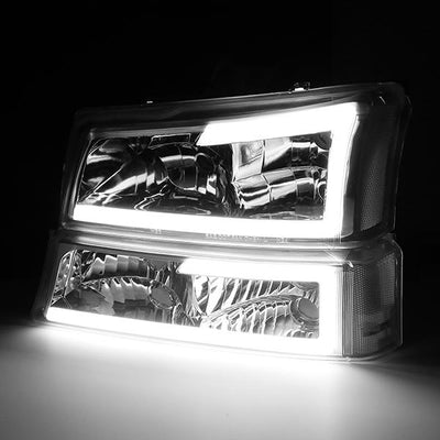 led-drl-03-07-chevy-silverado-1500-2500-3500-avalanche-headlights-bumper-lamps-hl-lb-csil03-ch-cl1 - 3