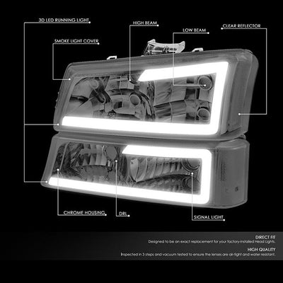 led-drl-03-07-chevy-silverado-1500-2500-3500-avalanche-headlights-bumper-lamps-hl-lb-csil03-sm-cl1 - 2