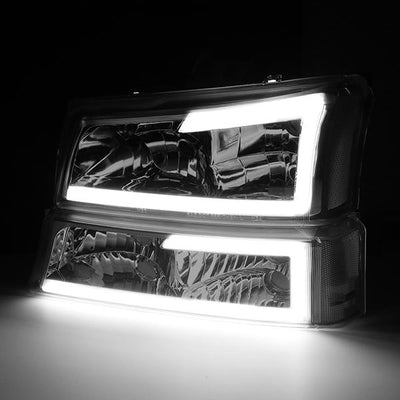 led-drl-03-07-chevy-silverado-1500-2500-3500-avalanche-headlights-bumper-lamps-hl-lb-csil03-sm-cl1 - 3