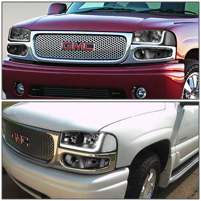 D-Motoring - Headlights - LED DRL - Black Housing - Clear Corner - Plug-n-Play - Pair - GMC SIERRA C3 / 1500 DENALI / CLASSIC / GMC YUKON DENALI / XL 1500 DENALI - 7