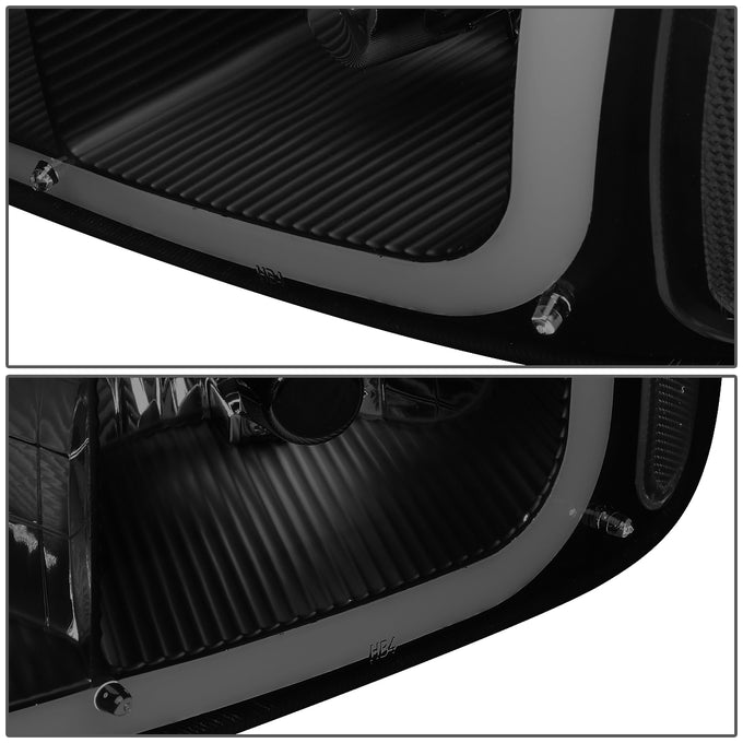 D-Motoring - Headlights - LED DRL - Black Housing - Smoked Lens - Clear Corner - Plug-n-Play - Pair - GMC SIERRA C3 / 1500 DENALI / CLASSIC / GMC YUKON DENALI / XL 1500 DENALI - 4