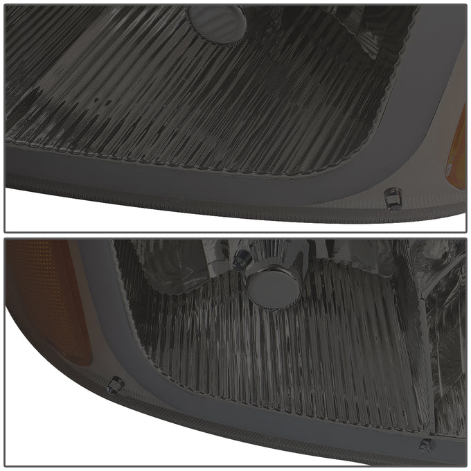 D-Motoring - Headlights - LED DRL - Smoked Lens - Amber Corner - Plug-n-Play - Pair - GMC SIERRA C3 / 1500 DENALI / CLASSIC / GMC YUKON DENALI / XL 1500 DENALI - 4