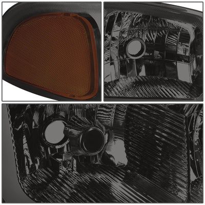 D-Motoring - Headlights - LED DRL - Smoked Lens - Amber Corner - Plug-n-Play - Pair - GMC SIERRA C3 / 1500 DENALI / CLASSIC / GMC YUKON DENALI / XL 1500 DENALI - 5