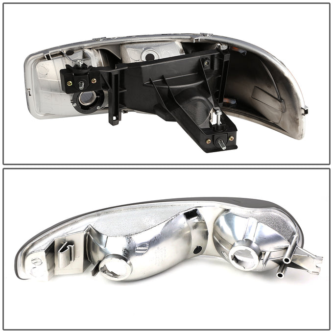 D-Motoring - Headlights - LED DRL - Smoked Lens - Clear Corner - Plug-n-Play - Pair - GMC SIERRA C3 / 1500 DENALI / CLASSIC / GMC YUKON DENALI / XL 1500 DENALI - 6