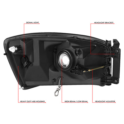 headlight-dodge-ram-hl-lb-dr06-sm-cl1 - 8